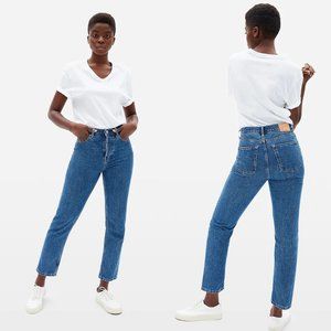 Everlane cheeky crop ankle slim straight leg jeans